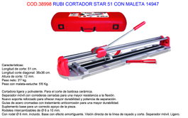 RUBI Cortador STAR 51 con Maleta