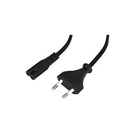 Lindy Cable de Alimentación Negro 2 m con Euro CEE7/16 a IEC C7 Lindy Cable de Alimentación Negro 2 m con Euro CEE7/16 a IEC C7