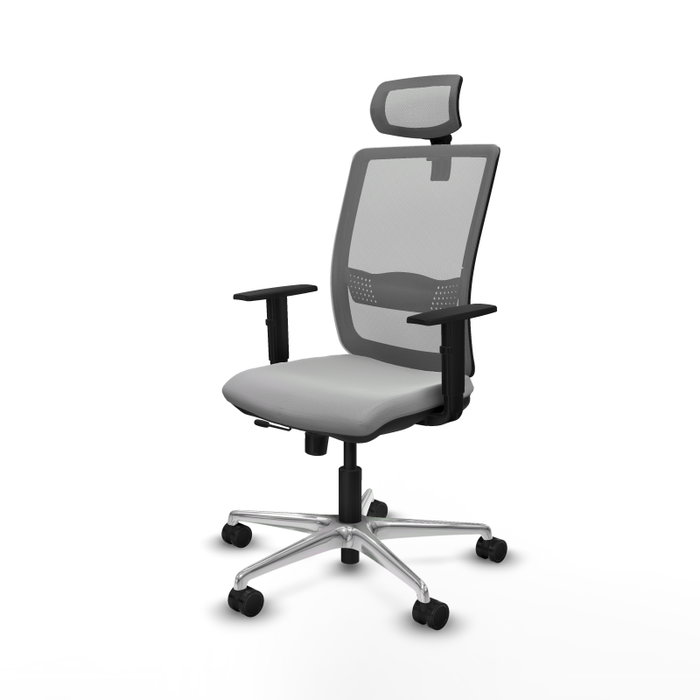 PIQUERAS Y CRESPO Silla de oficina Haches con mecanismo Sincro/Traslack Gris PIQUERAS Y CRESPO Silla de oficina Haches con mecanismo Sincro/Traslack Gris