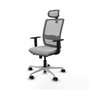 PIQUERAS Y CRESPO Silla de oficina Haches con mecanismo Sincro/Traslack Gris