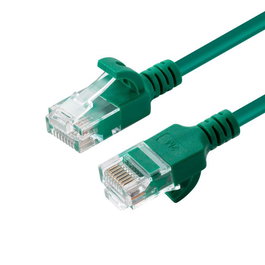MicroConnect Cable de Red CAT6a U/UTP SLIM 0,25m, Verde
