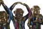 DKD Home Decor Figura de Resina Mono Yoga Surtido de 3 Unidades
