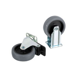 Kruuse Set Ruedas Para Transportin Gulliver 4-5-6-7 - 4 Unidades con 2 Ruedas con Freno