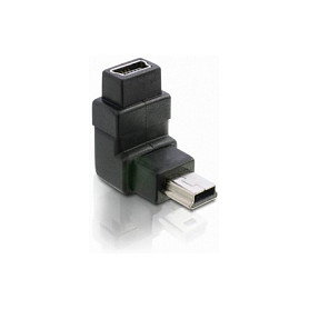 DeLOCK Adaptador USB-B mini 5 Pin con ángulo de 90 grados, Negro DeLOCK Adaptador USB-B mini 5 Pin con ángulo de 90 grados, Negro