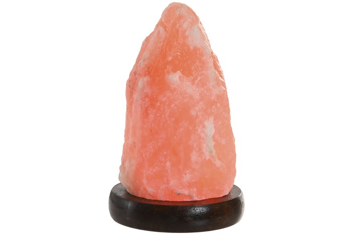 DKD Home Decor Lámpara Sobremesa Estilo Árabe Sal del Himalaya Rosa 8 x 12 x 8 cm