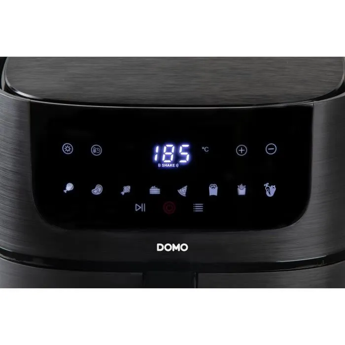 Domo DO542FR Freidora sin aceite, 4L de capacidad, 8 programas automáticos, 1350W