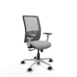 PIQUERAS Y CRESPO Silla de oficina Zulema con mecanismo Sincro, Gris