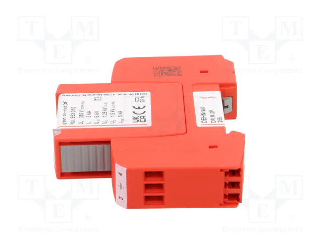 Dehn + Soehne DEHN 953 200 DEHNrail 2p DR M 2P 255 Protector contra sobretensiones Dehn + Soehne DEHN 953 200 DEHNrail 2p DR M 2P 255 Protector contra sobretensiones