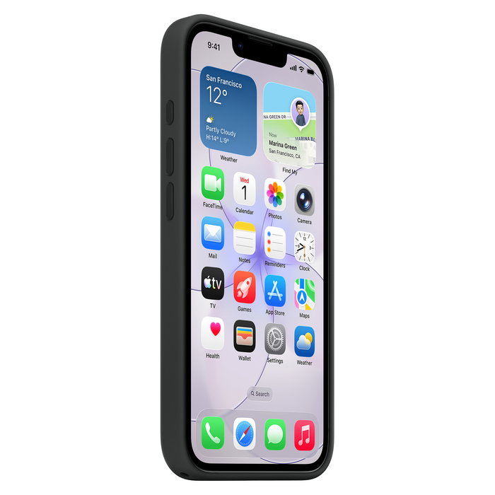 Apple Funda de silicona con MagSafe para iPhone 17e - Negro, Compatible con pantalla de 6.1", Protección contra caídas, Hecha con material reciclado