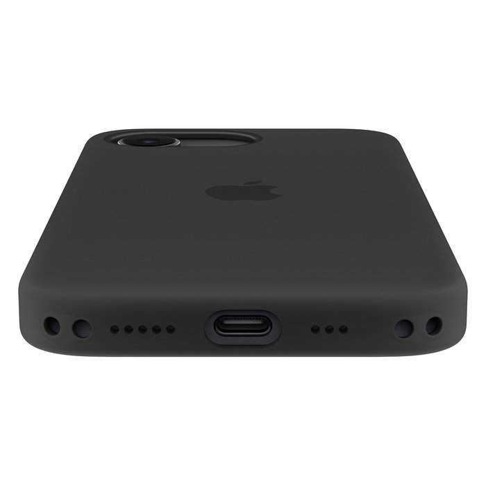 Apple Funda de silicona con MagSafe para iPhone 17e - Negro, Compatible con pantalla de 6.1", Protección contra caídas, Hecha con material reciclado