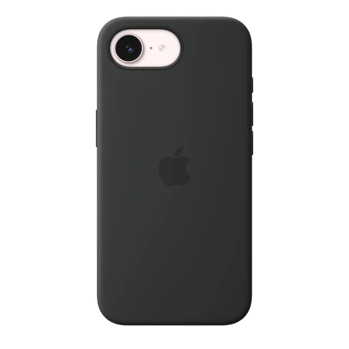 Apple Funda Silicona con MagSafe para iPhone 15, Negro - Compatible con Carga Inalámbrica, MHWD4ZM/A, 45% Material Reciclado