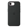 Apple Funda Silicona con MagSafe para iPhone 15, Negro - Compatible con Carga Inalámbrica, MHWD4ZM/A, 45% Material Reciclado