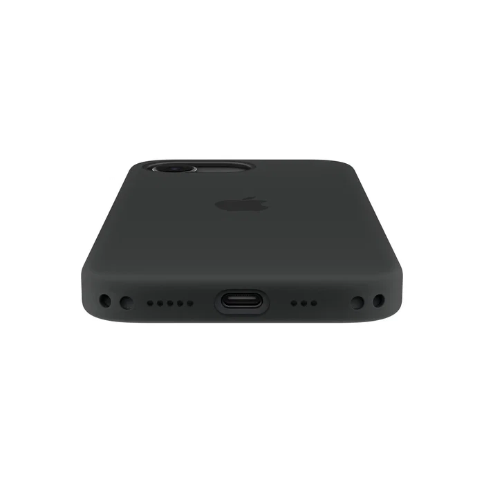Apple Funda Silicona con MagSafe para iPhone 15, Negro - Compatible con Carga Inalámbrica, MHWD4ZM/A, 45% Material Reciclado