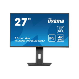 Iiyama ProLite XUB2792UHSU-B6 Monitor 27" 4K IPS, Altura Ajustable 150mm, Pivot, Diseño Elegante