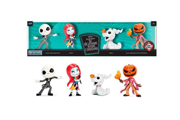 Smoby Conjunto 4 Figuras Metal Pesadilla Antes de Navidad 7 cm Smoby Conjunto 4 Figuras Metal Pesadilla Antes de Navidad 7 cm