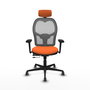 PIQUERAS Y CRESPO Silla de oficina Jorquera Naranja y Gris