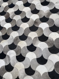 DKD Home Decor Cojin Colonial Negro Gris Piel Poliester 40 x 10 x 40 cm (4 Unidades)