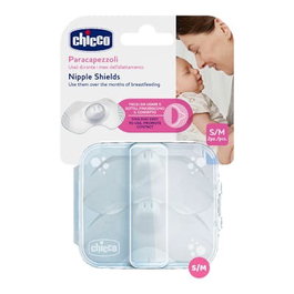 Chicco Protegepezon Silicona Skintoskin, Interacción Piel con Piel, Talla S/M, Pack de 2 Unidades