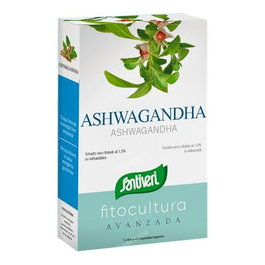 SANTIVERI Ashwagandha 40Cap. Complemento Alimenticio Adaptógeno para Bienestar Físico y Mental