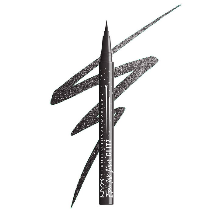 Nyx Professional Make Up EPIC INK LINER GLITZ Delineador Waterproof Acabado Metalizado #07-Graphite Glitz 1 ml