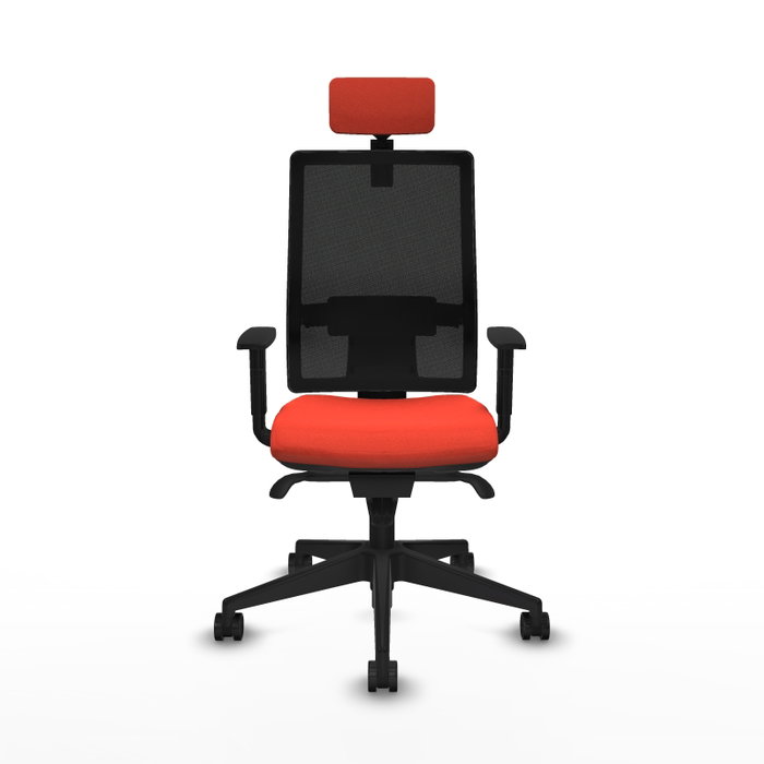 PIQUERAS Y CRESPO Silla de oficina Horna con mecanismo Sincro, Naranja oscuro y Negro PIQUERAS Y CRESPO Silla de oficina Horna con mecanismo Sincro, Naranja oscuro y Negro