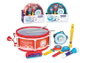 JugaToys Conjunto de instrumentos musicales con tambor, padereta, maracas, flauta y armónica