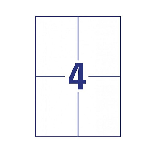 AVERY Zweckform Etiquetas 6124 blanco 105,0 x 148,0 mm