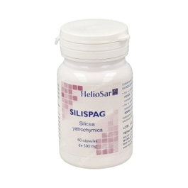 HELIOSAR Silispag Silicea 60Cap. Complemento Alimenticio con Silicio, Zinc y Vitamina C - 60 Cápsulas