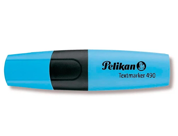 Pelikan Rotulador Textmarker 490 Fluorescente Azul Trazo 1-5mm