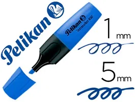 Pelikan Rotulador Textmarker 490 Fluorescente Azul Trazo 1-5mm
