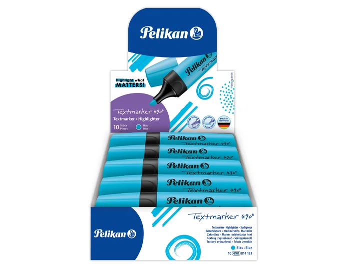 Pelikan Rotulador Fluorescente Textmarker 490 Azul Pelikan Rotulador Fluorescente Textmarker 490 Azul