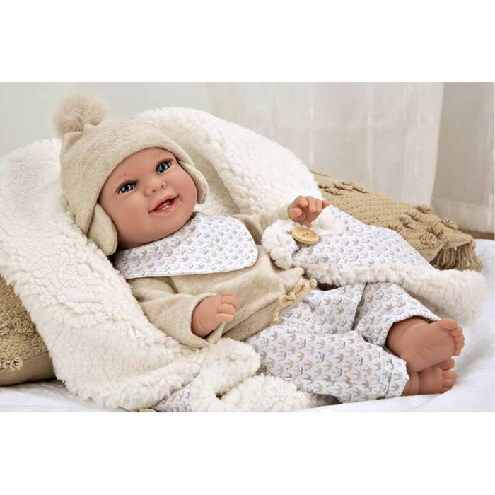Muñecas Arias Elegance 35 Cm Beige con Manta