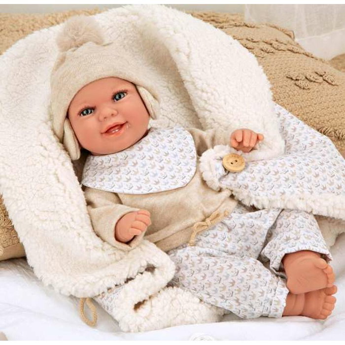 Muñecas Arias Elegance 35 Cm Beige con Manta