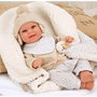 Muñecas Arias Elegance 35 Cm Beige con Manta