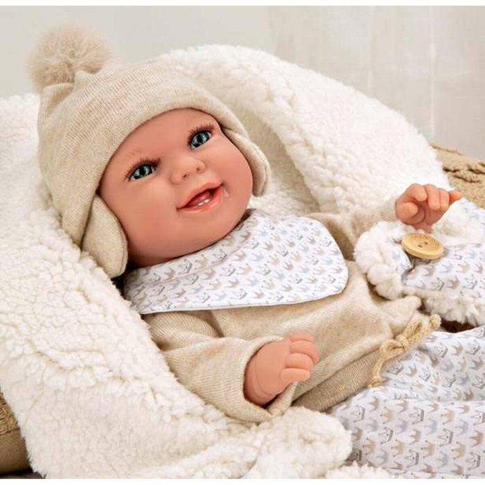 Muñecas Arias Elegance 35 Cm Beige con Manta