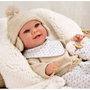 Muñecas Arias Elegance 35 Cm Beige con Manta