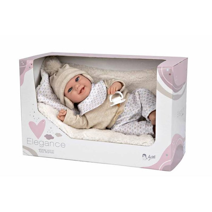 Muñecas Arias Elegance 35 Cm Beige con Manta