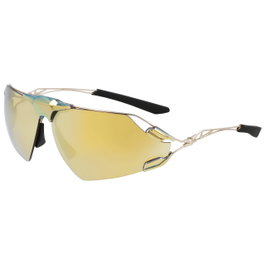 Nike ZEUS-EDGE-EV24030-700 Gafas de sol Amarillas con Cristal Dorado