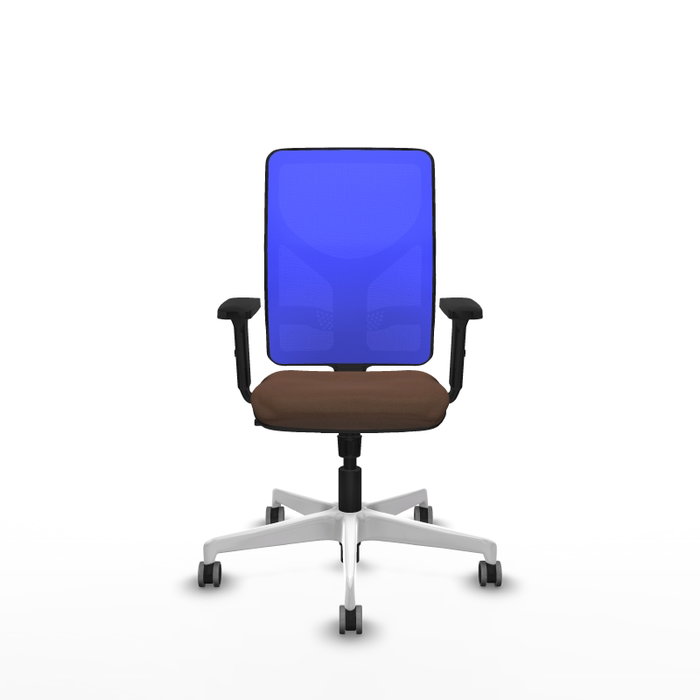 PIQUERAS Y CRESPO Silla de oficina Motilla con mecanismo Sincro, Azul y Marrón oscuro PIQUERAS Y CRESPO Silla de oficina Motilla con mecanismo Sincro, Azul y Marrón oscuro