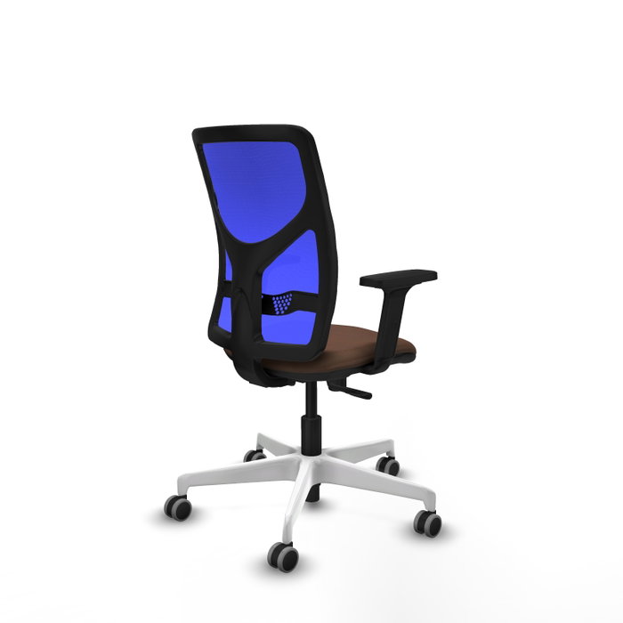 PIQUERAS Y CRESPO Silla de oficina Motilla con mecanismo Sincro, Azul y Marrón oscuro PIQUERAS Y CRESPO Silla de oficina Motilla con mecanismo Sincro, Azul y Marrón oscuro