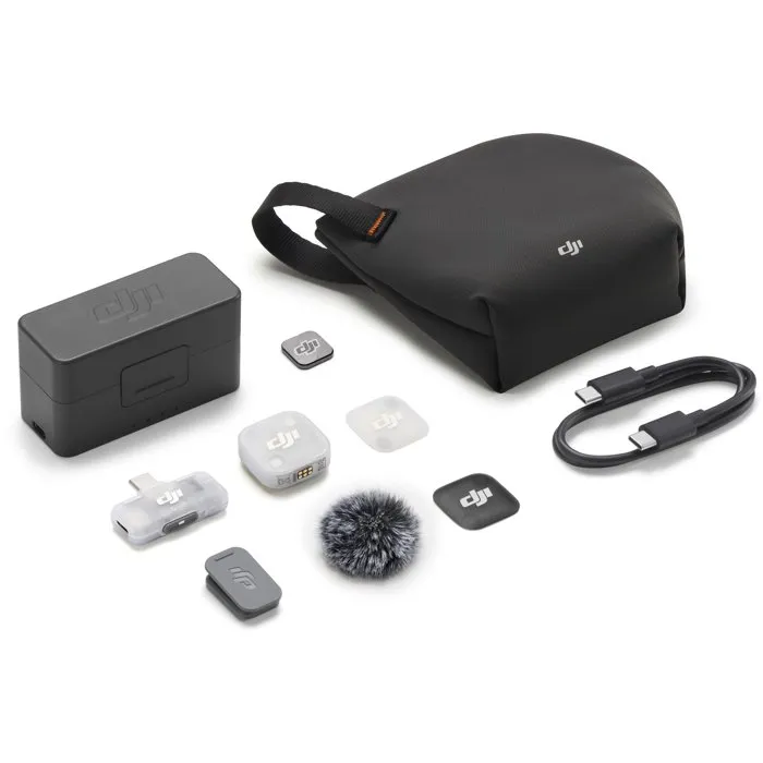 DJI Mic Mini 2 con 1 transmisor, 1 receptor y estuche de carga
