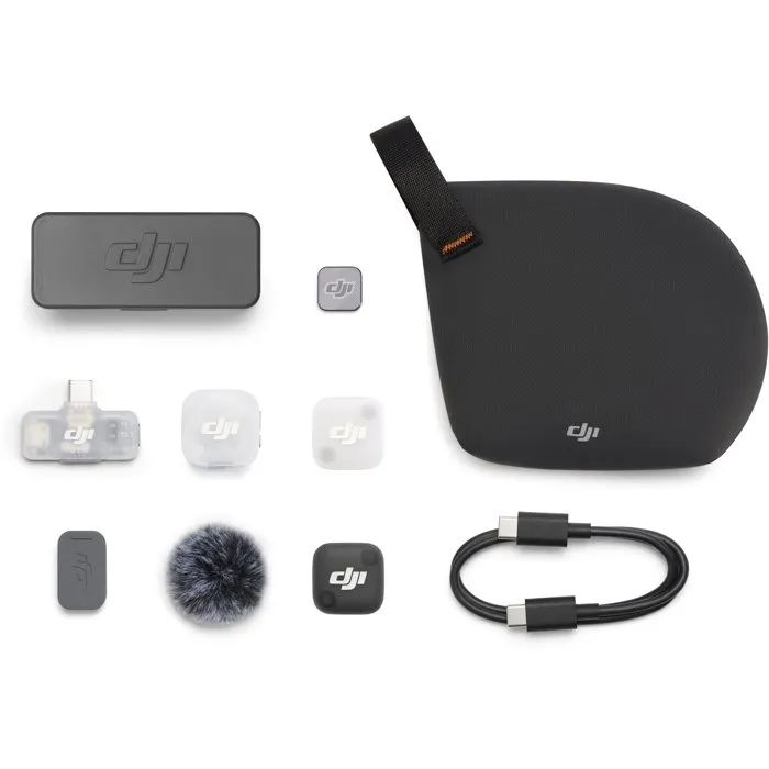 DJI Mic Mini 2 con 1 transmisor, 1 receptor y estuche de carga