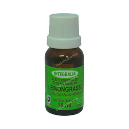 INTEGRALIA Lemongrass Aceite Esencial Ecológico 15 ml para Infusiones y Alimentos - Citral