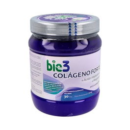 Bie3 Colageno Forte 360Gr con Ácido Hialurónico, Magnesio, Vitaminas C, A y K para Articulaciones