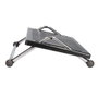 Holmios Reposapiés de oficina ergonómico ajustable de acero