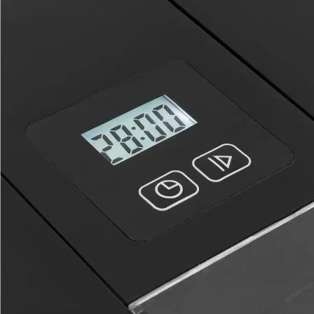 Princess 282605 Heladera con Recipiente de 1.5L y 12W de Potencia, Pantalla Digital, Temporizador, Apta Lavavajillas, Plateada