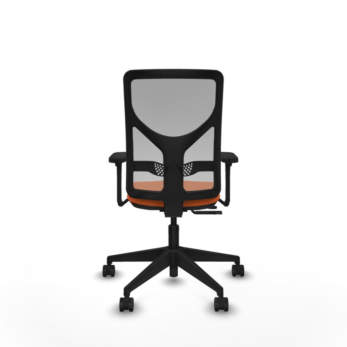 PIQUERAS Y CRESPO Silla de oficina Motilla con mecanismo Sincro/Traslack, Tela Naranja y Malla Gris PIQUERAS Y CRESPO Silla de oficina Motilla con mecanismo Sincro/Traslack, Tela Naranja y Malla Gris