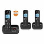 Alcatel F860 voice trio Teléfono fijo inalámbrico negro