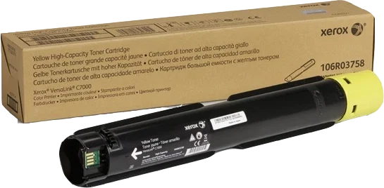 Xerox Cartucho de Tóner Amarillo 106R03758 XL VersaLink C7000 Xerox Cartucho de Tóner Amarillo 106R03758 XL VersaLink C7000