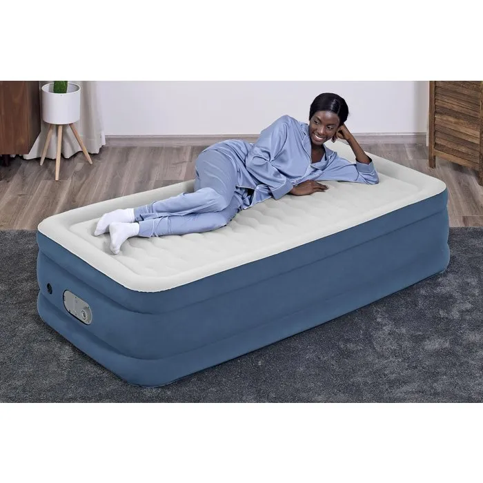 Bestway Colchón hinchable AlwayzAire Twin Single con bomba doble integrada 1,91 m x 97 cm x 46 cm 6941607370520